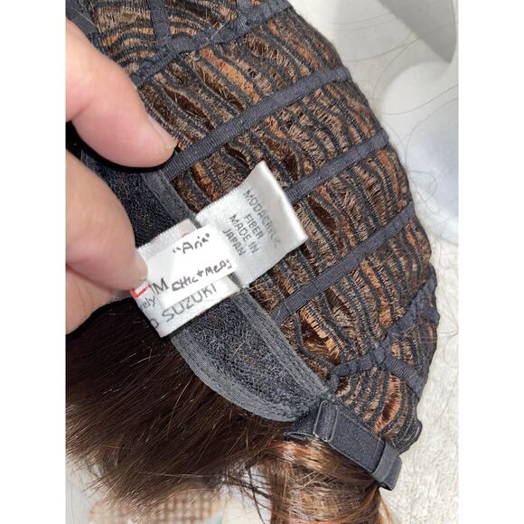 ARIA Wig by TRESSALLURE, Sheer Plum Basic Cool Comfort Cap Chic and Messy 3 - Picture 4 of 12